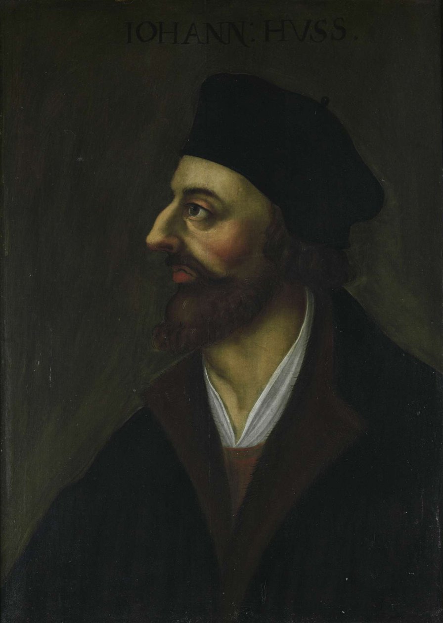 Retrato de John Hus, siglo XVII de Unbekannt