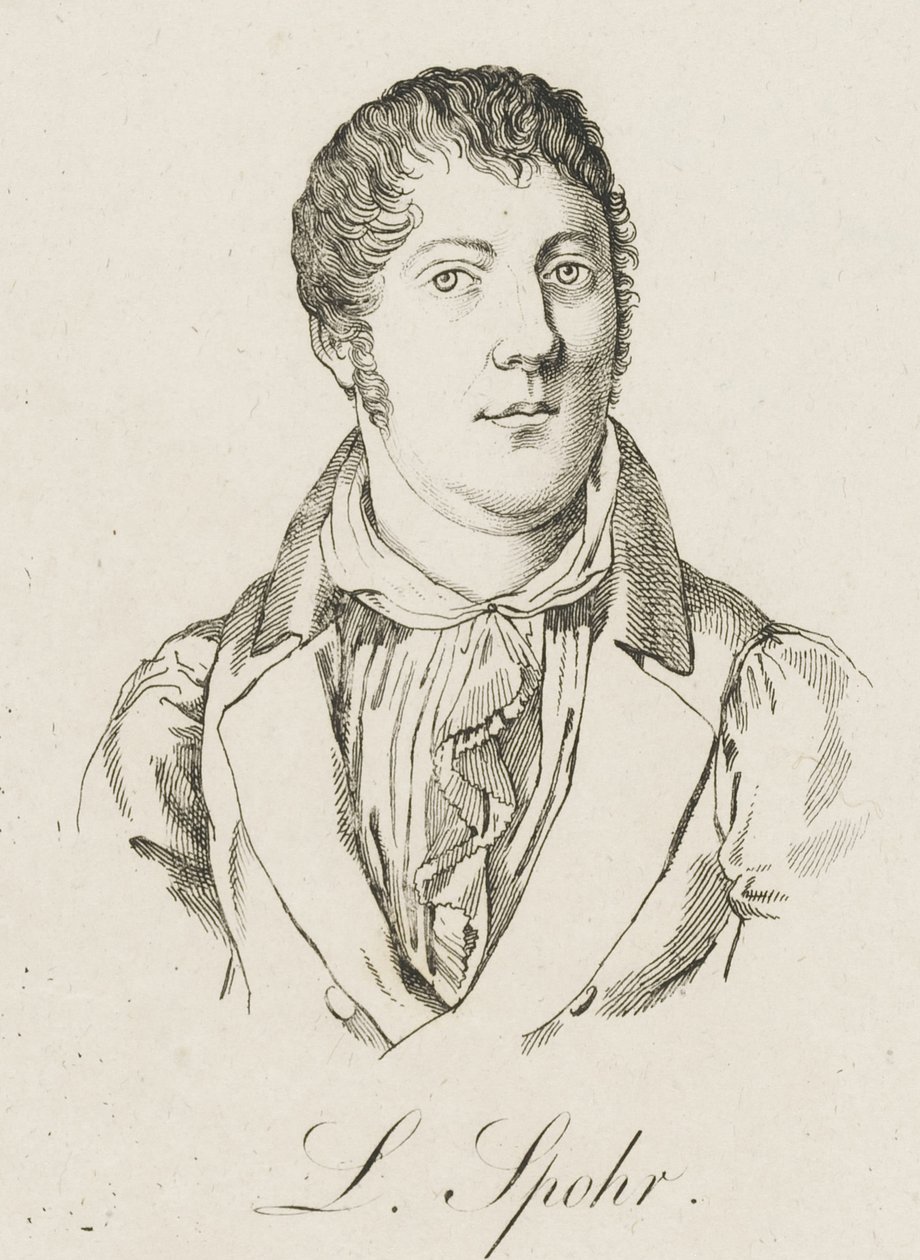 Retrato de Louis Spohr 1784-1859, c. 1830 de Unbekannt