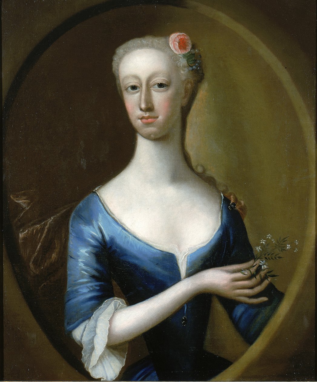 Retrato de una dama, ca. 1740 de Unbekannt