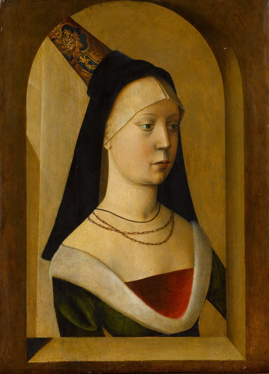 Retrato de una mujer, ca. 1470-80 de Unbekannt