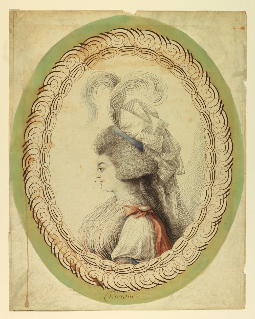 Retrato de una mujer de Unbekannt