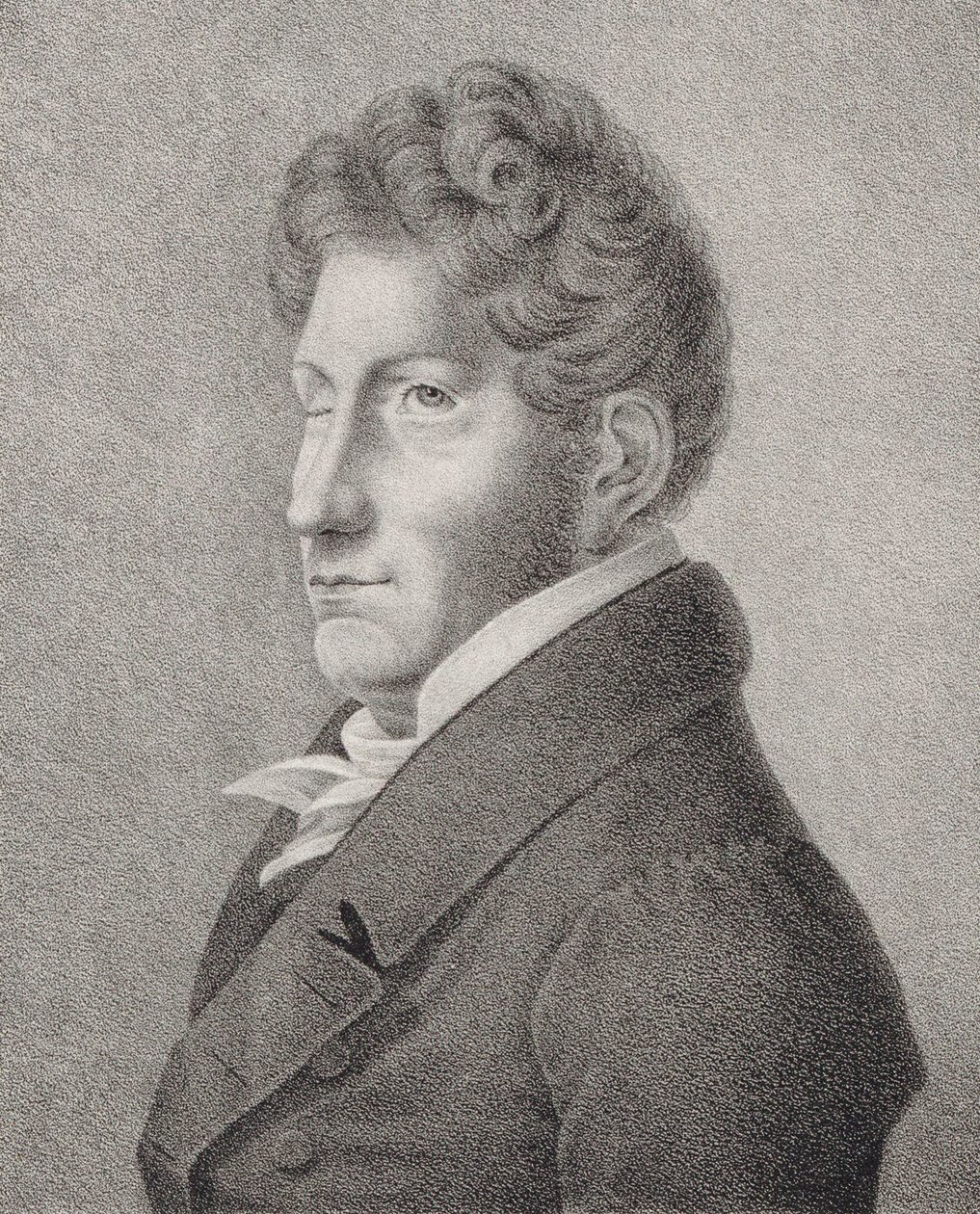 Retrato del compositor Friedrich Kuhlau de Unbekannt