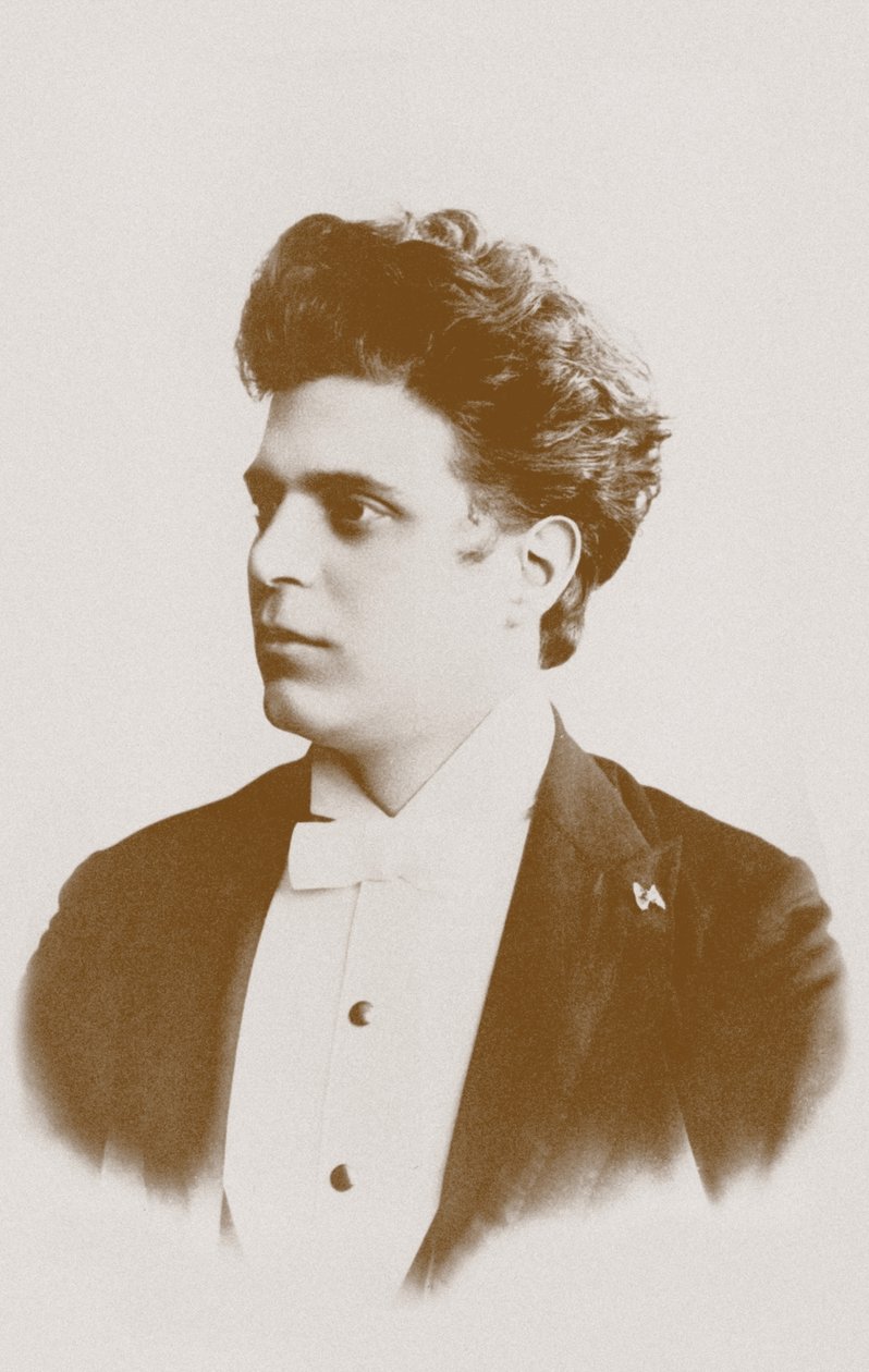 Retrato del compositor Pietro Mascagni 1863-1945 de Unbekannt