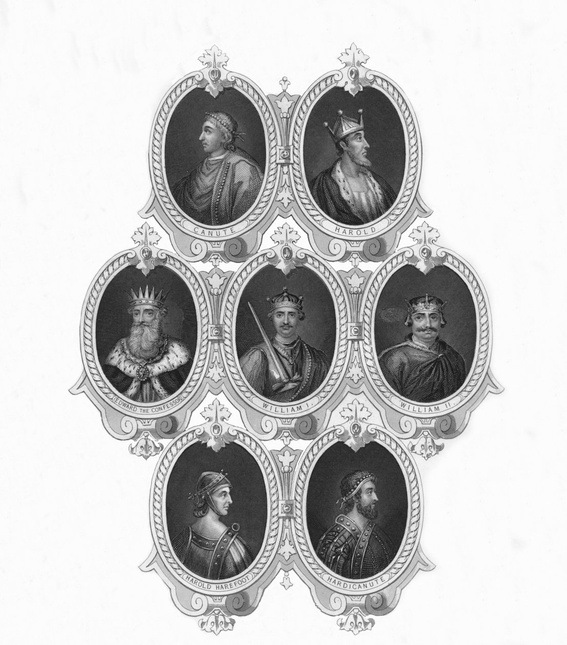 Retratos de monedas antiguas, mediados del siglo XIX de Unbekannt