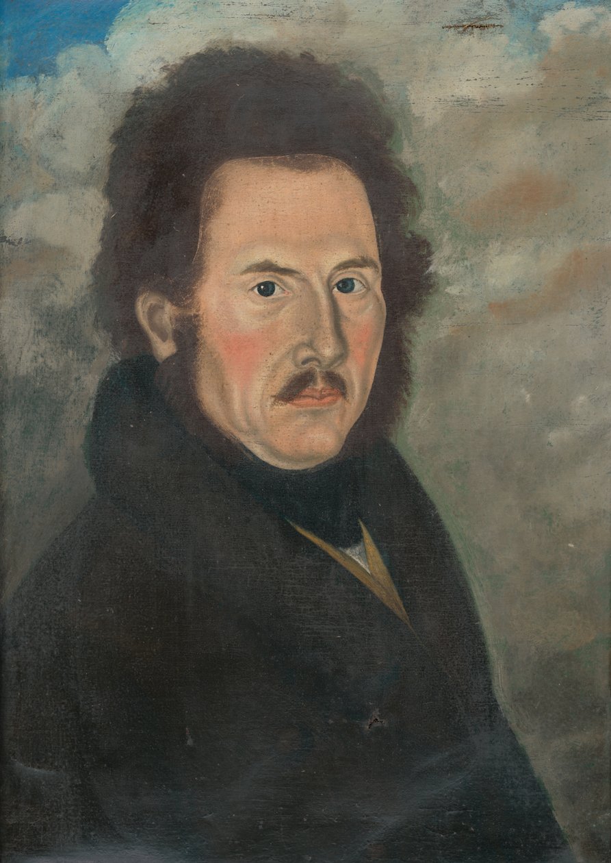 Retrato de un hombre con bigote de Unbekannt