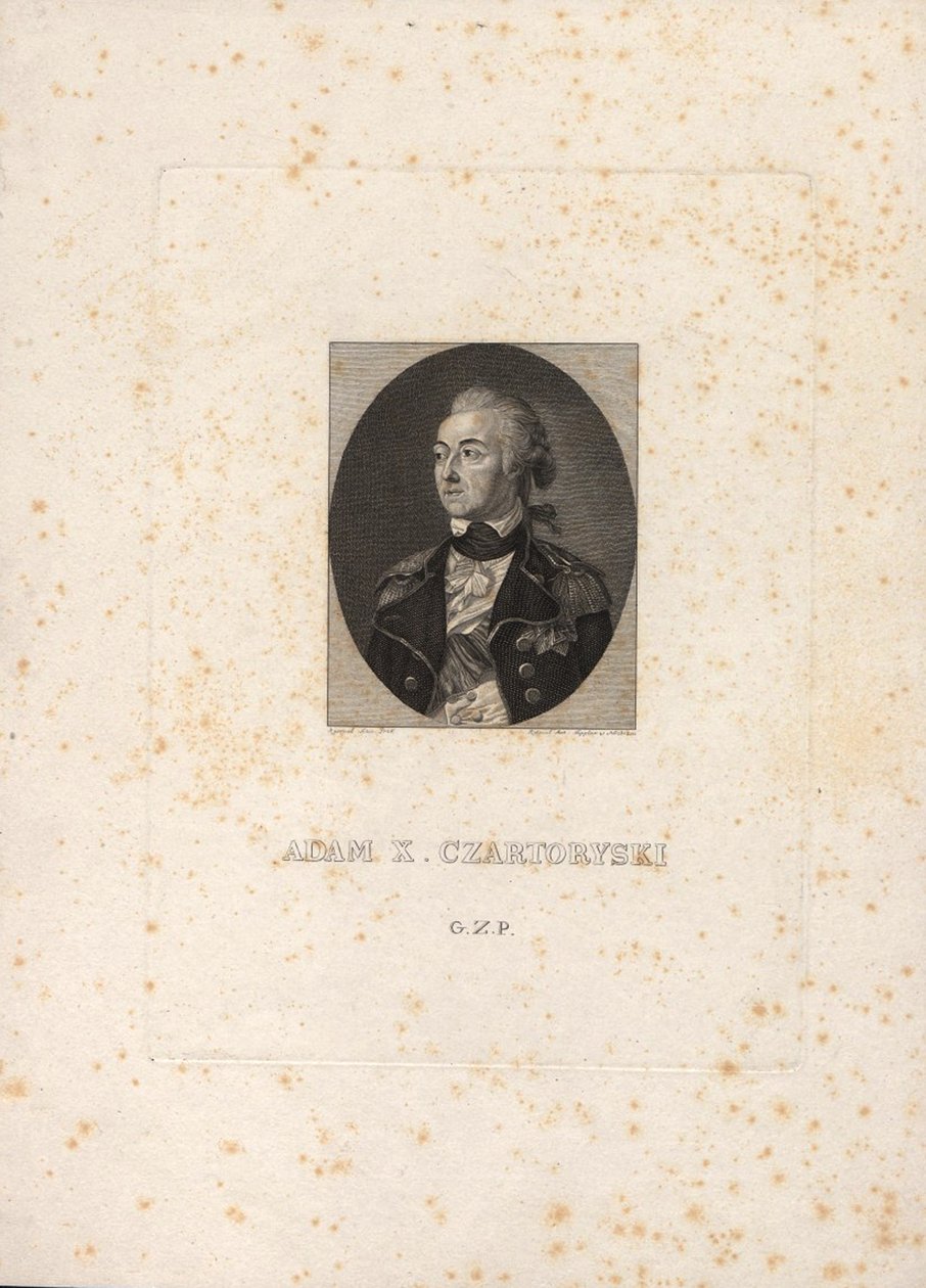 Príncipe Adam Kazimierz Czartoryski 1734-1823 de Unbekannt
