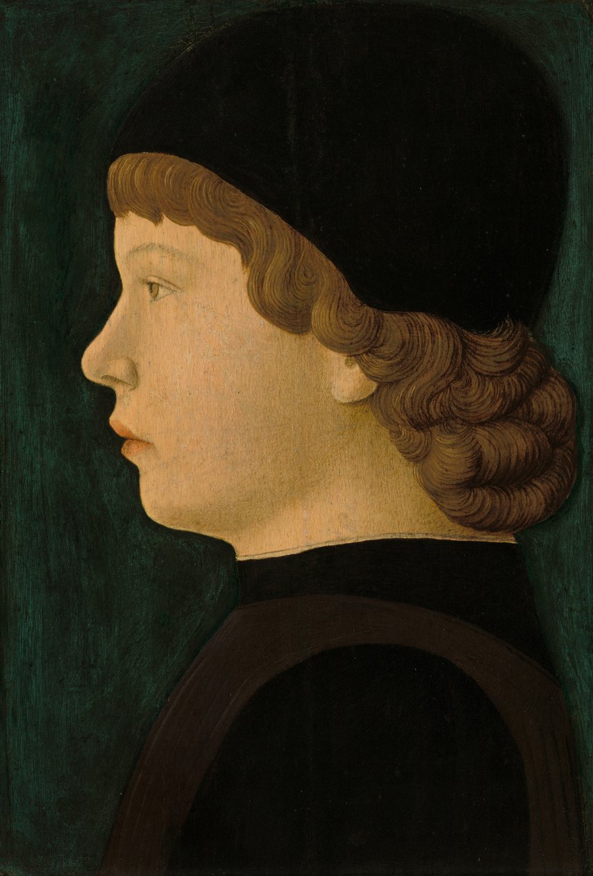 Retrato de perfil de un niño de Unbekannt