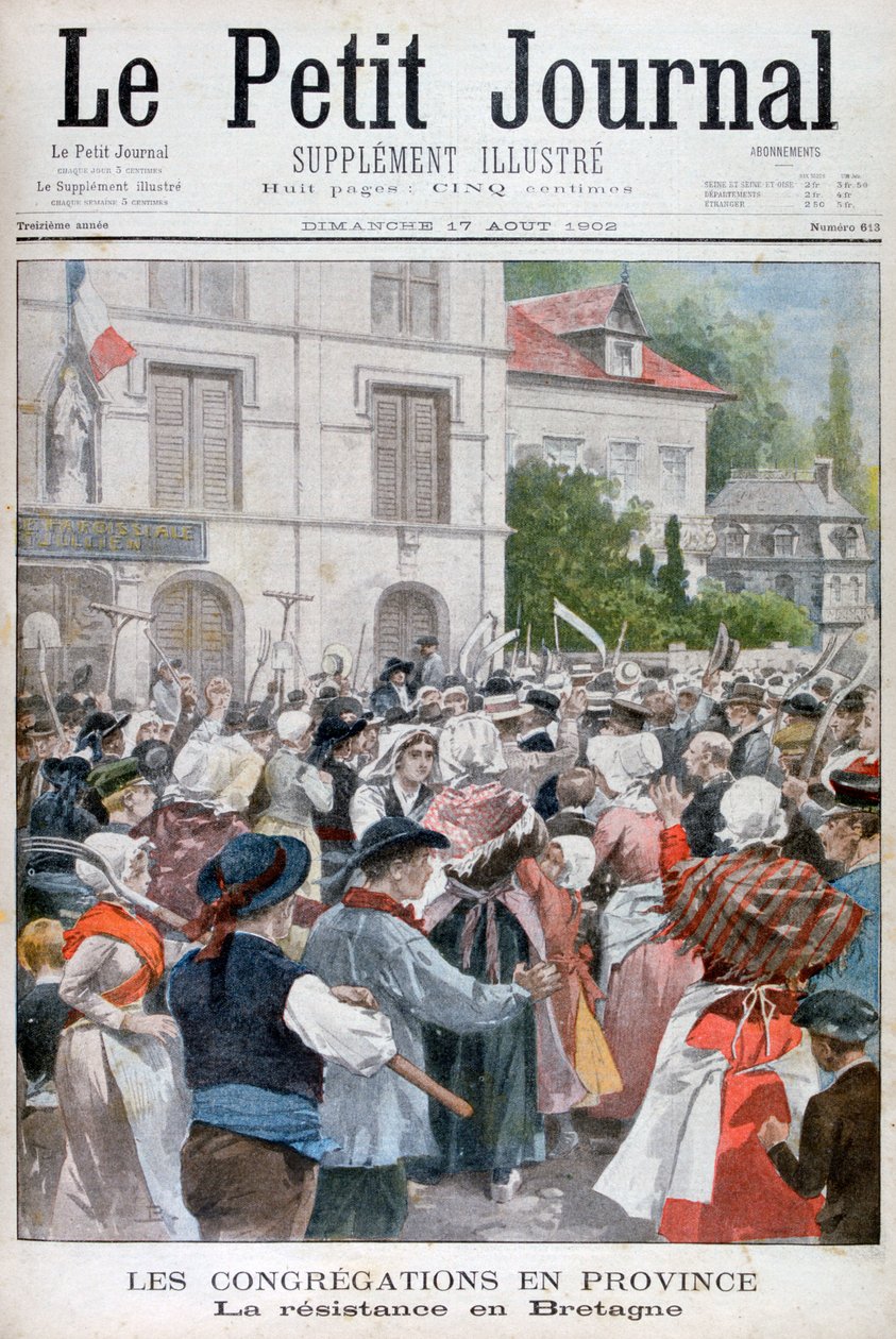 Protesta en Bretaña, 1902 de Unbekannt