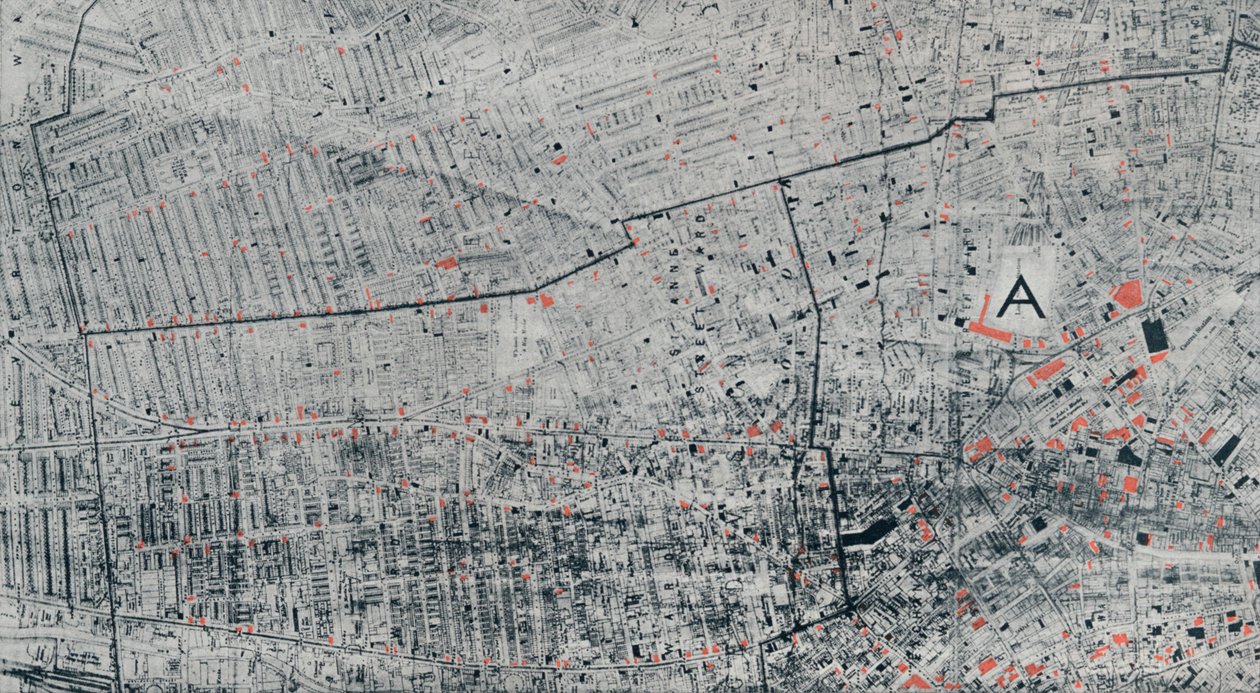 Mapa de la casa pública de Liverpool de Unbekannt