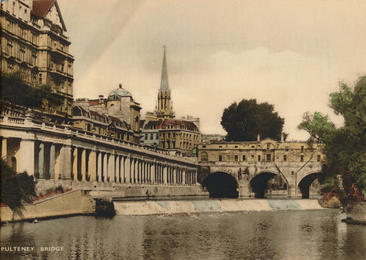 Puente Pulteney, Bath, Somerset, c1925 de Unbekannt