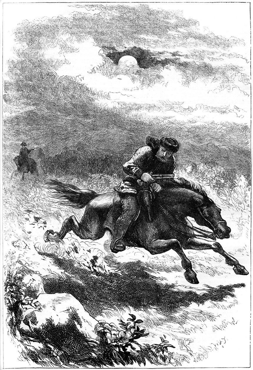 Persecución de Paul Revere, el explorador, 1775 c1880 de Unbekannt