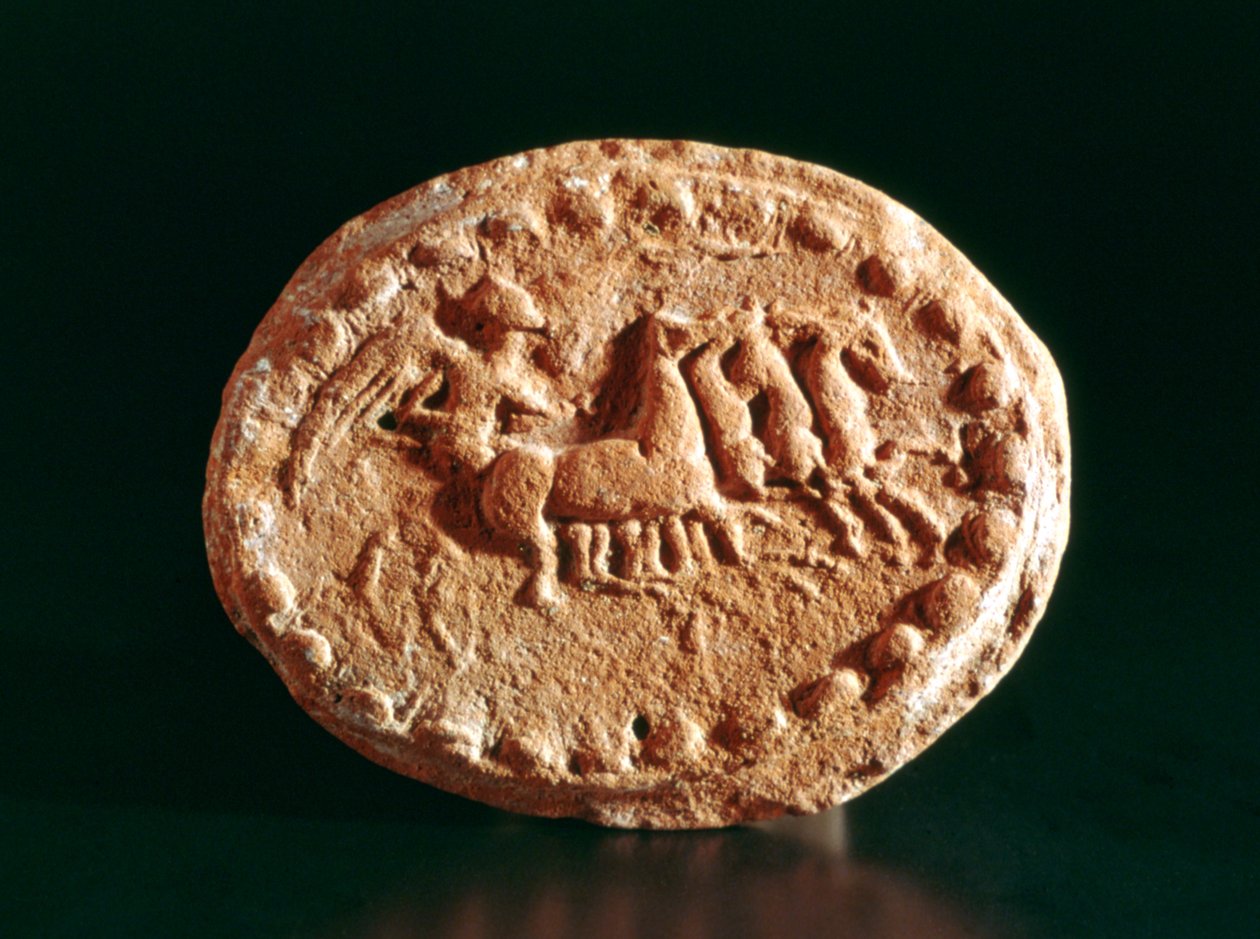 Cuadriga, Kerkouane, Túnez, siglo III a.C. de Unbekannt