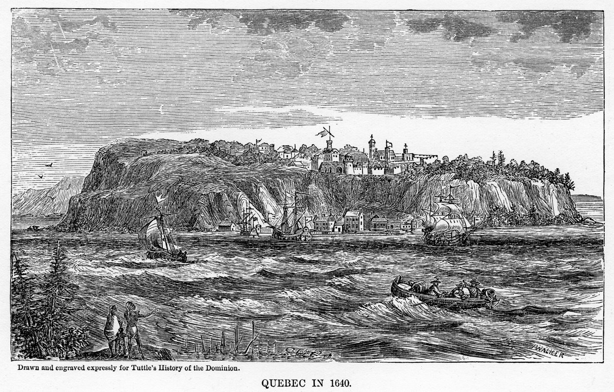 Quebec en 1640, 1877 de Unbekannt