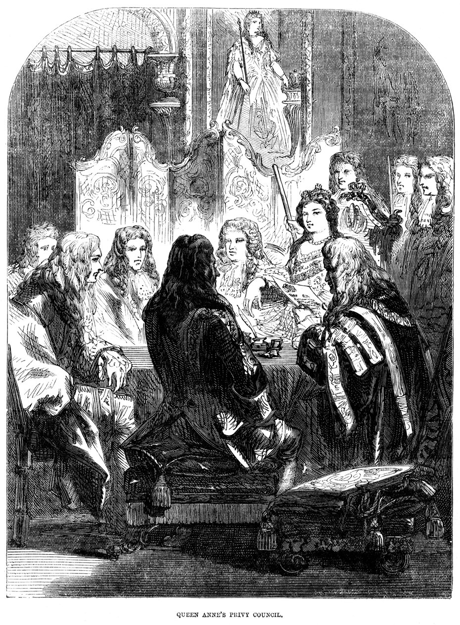 Consejo privado de la reina Ana 1665-1714 de Unbekannt