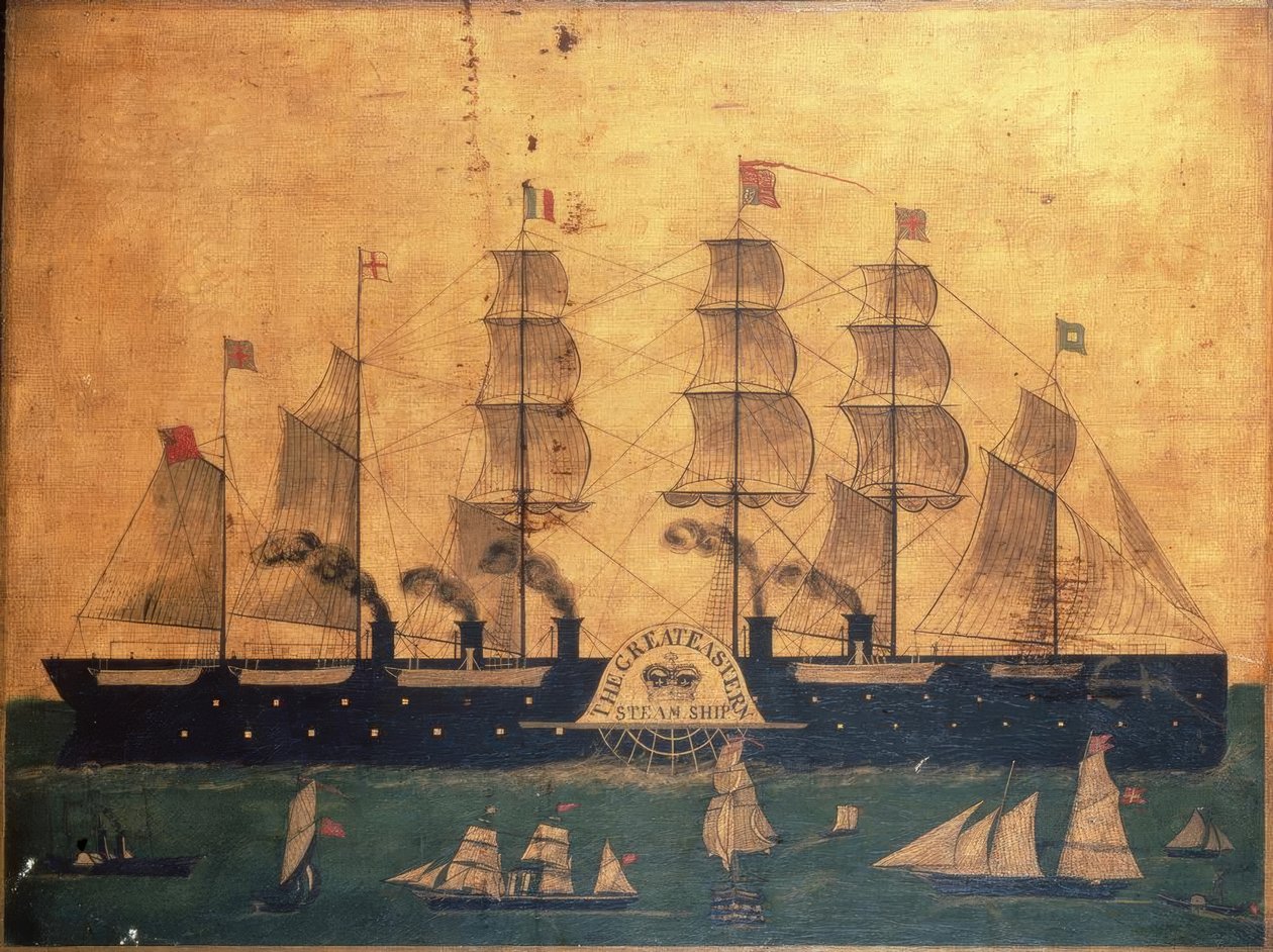 Vapor de ruedas Great Eastern / Pintura de Unbekannt