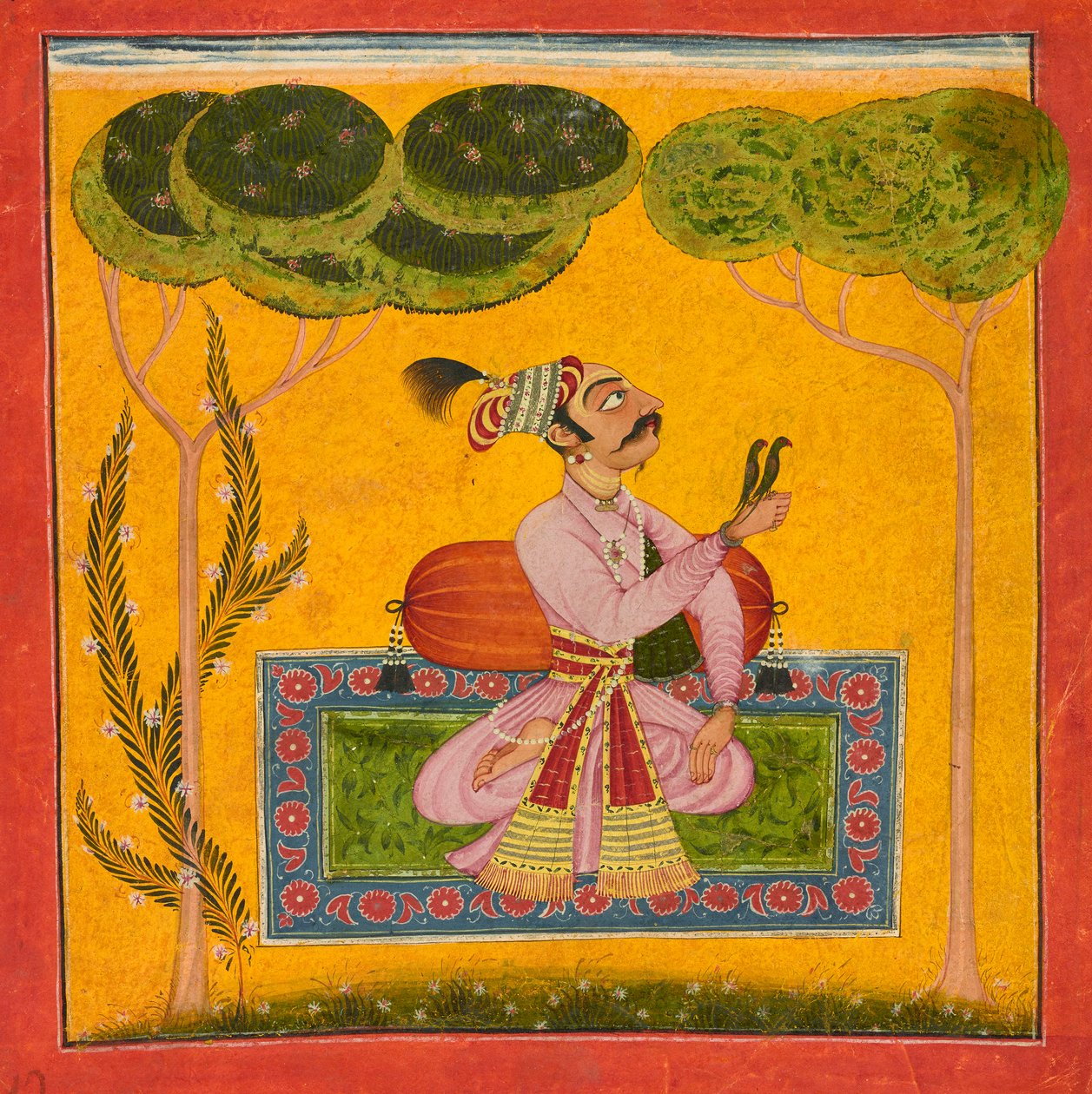 Raja Mandhata como un modo musical, ca. 1690 de Unbekannt