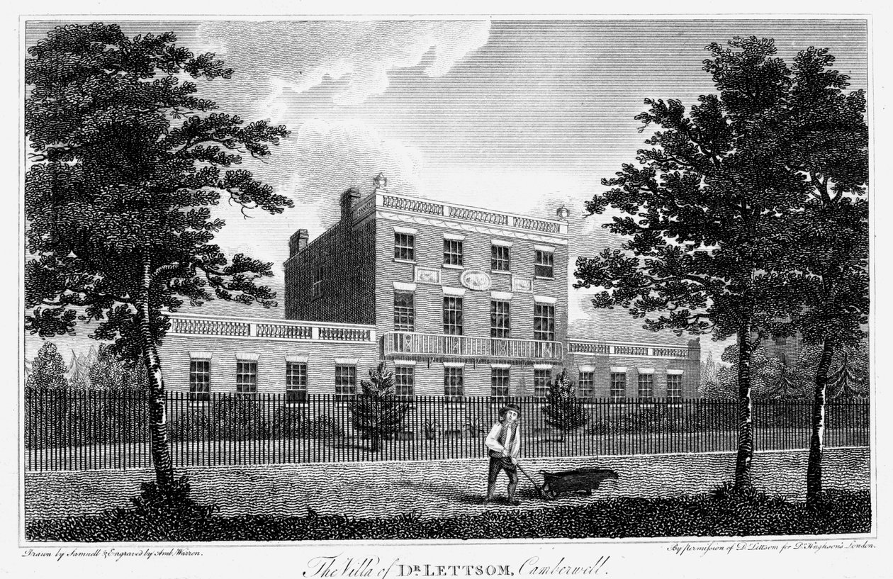 Residencia de John Coakley Lettsom, Camberwell, Londres, 1817 de Unbekannt