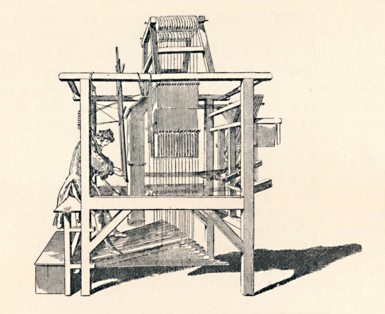 Tejedor de cintas en su telar, 1747, 1904 de Unbekannt