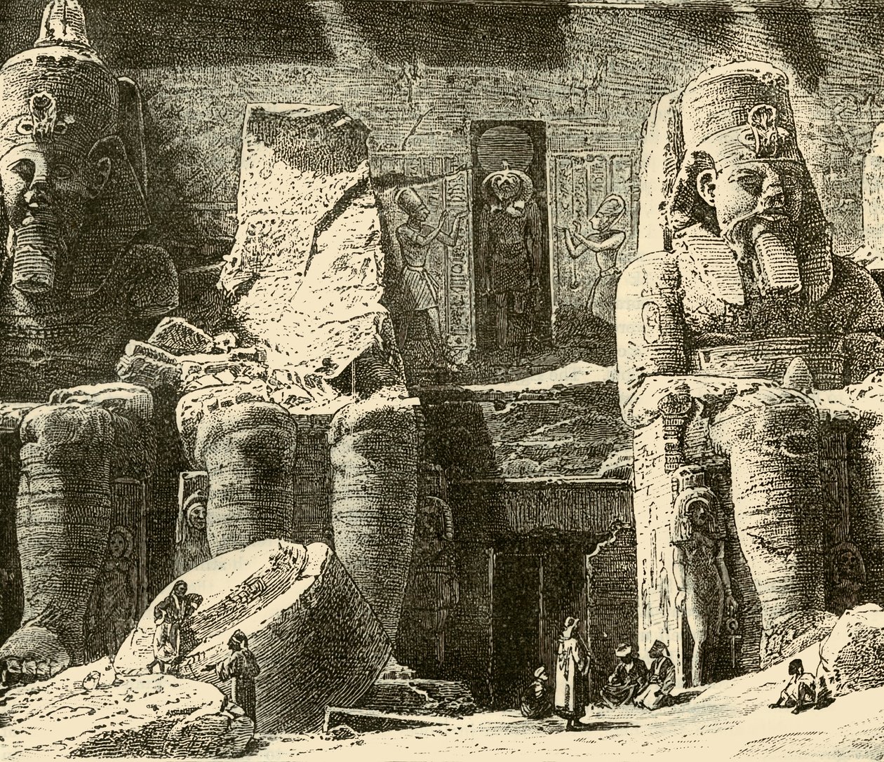 Templos de Roca en Abousimbel de Unbekannt