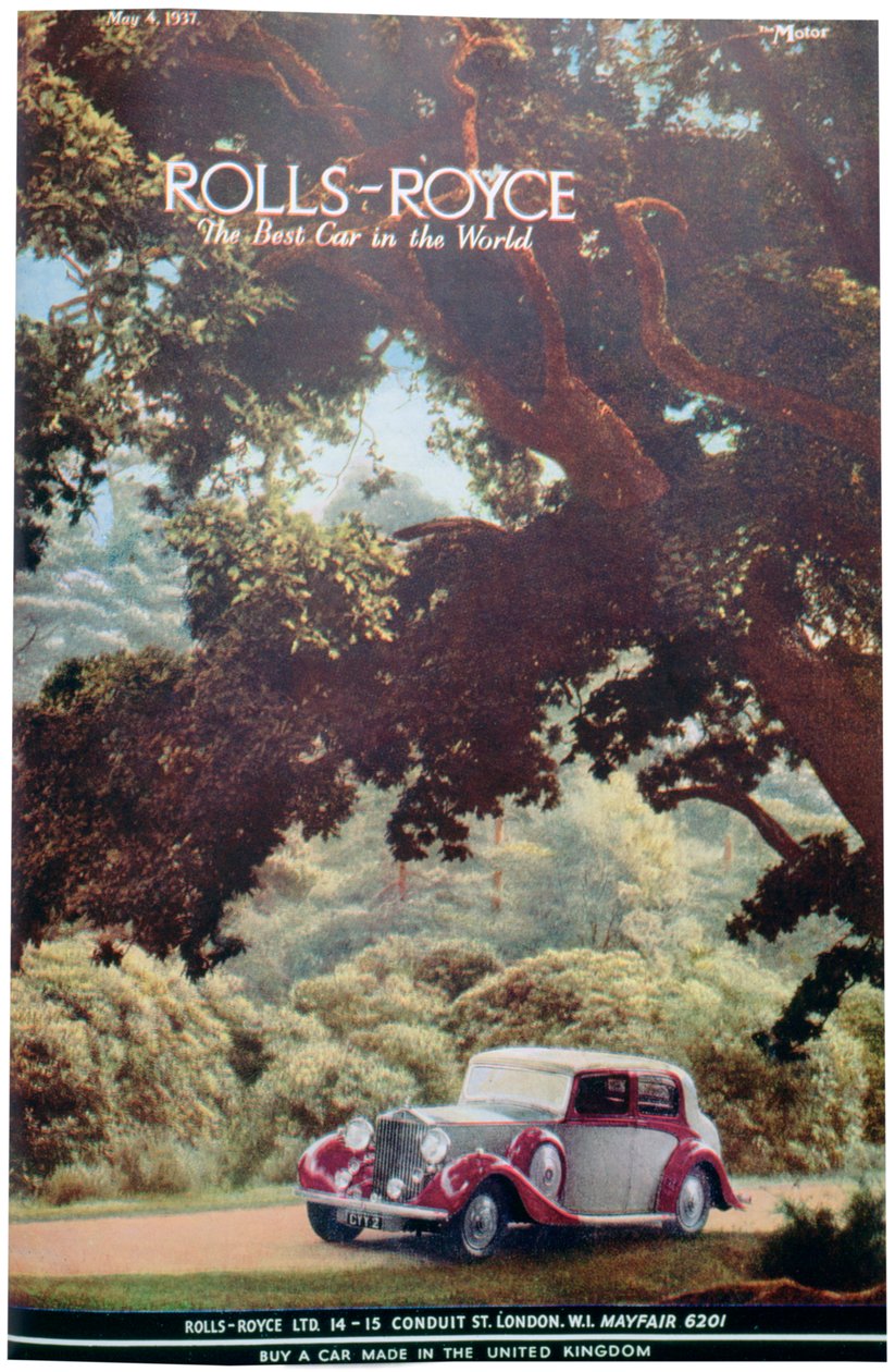 Anuncio de coche Rolls-Royce, 1937 de Unbekannt