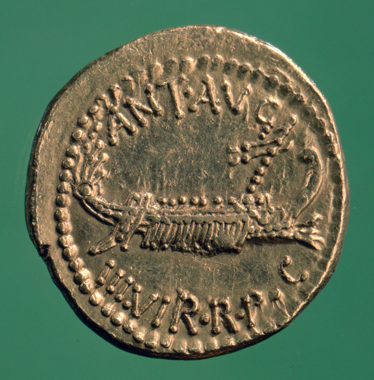 Moneda romana, Denario legionary de Marco Antonio, 32-1 a.C. de Unbekannt