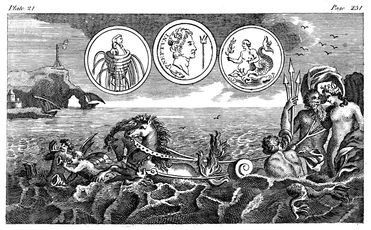 Dios romano Neptuno, siglo XVIII de Unbekannt