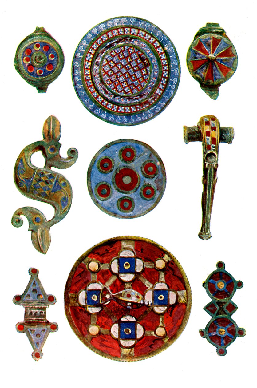 Ornamentos esmaltados romano-británicos, siglo I-II d.C. de Unbekannt