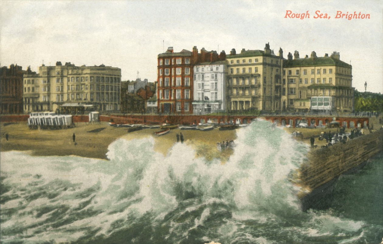 Mar agitado, Brighton, finales del siglo XIX-principios del siglo XX de Unbekannt