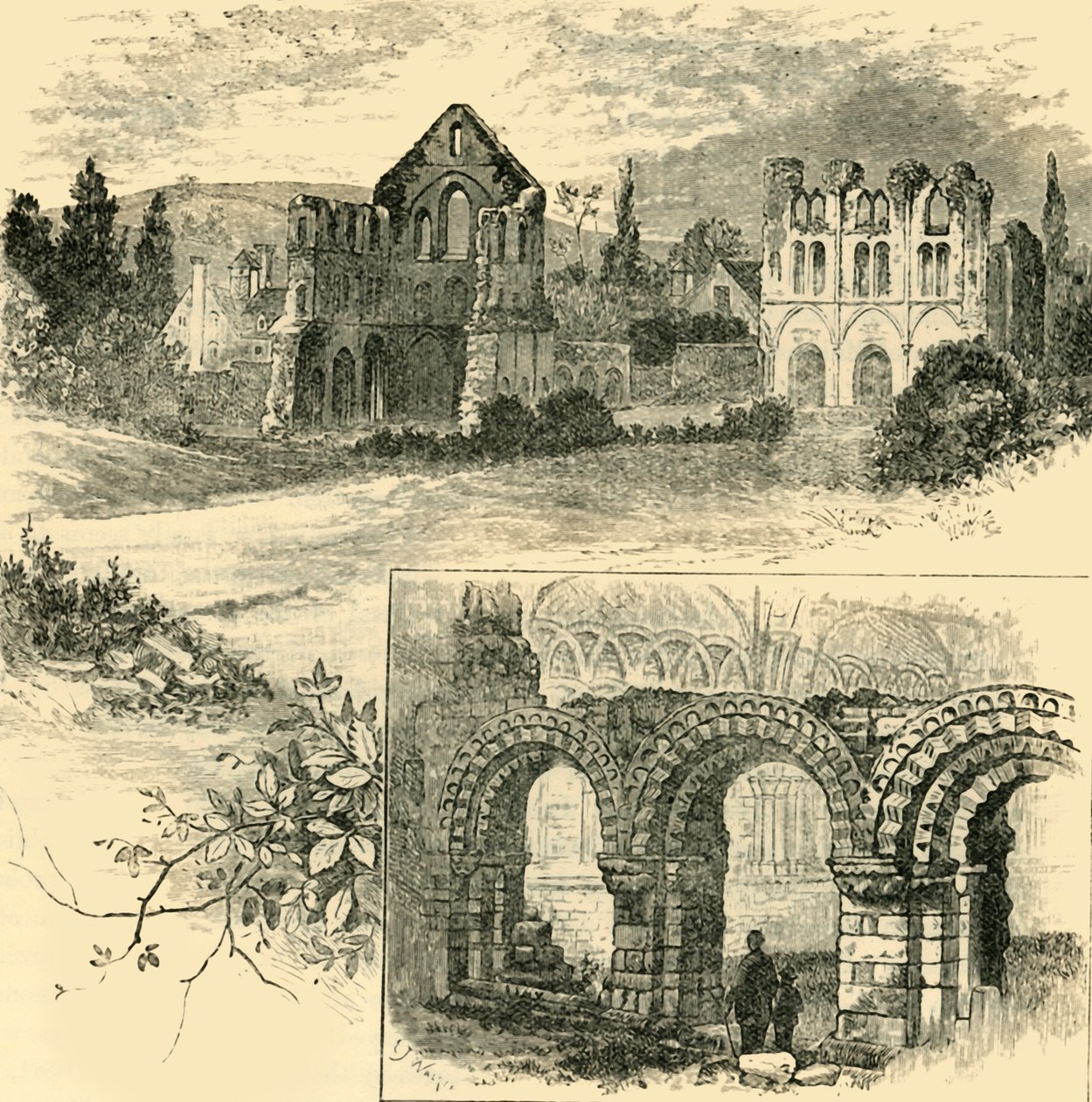 Ruinas de la Abadía de Wenlock, 1898 de Unbekannt