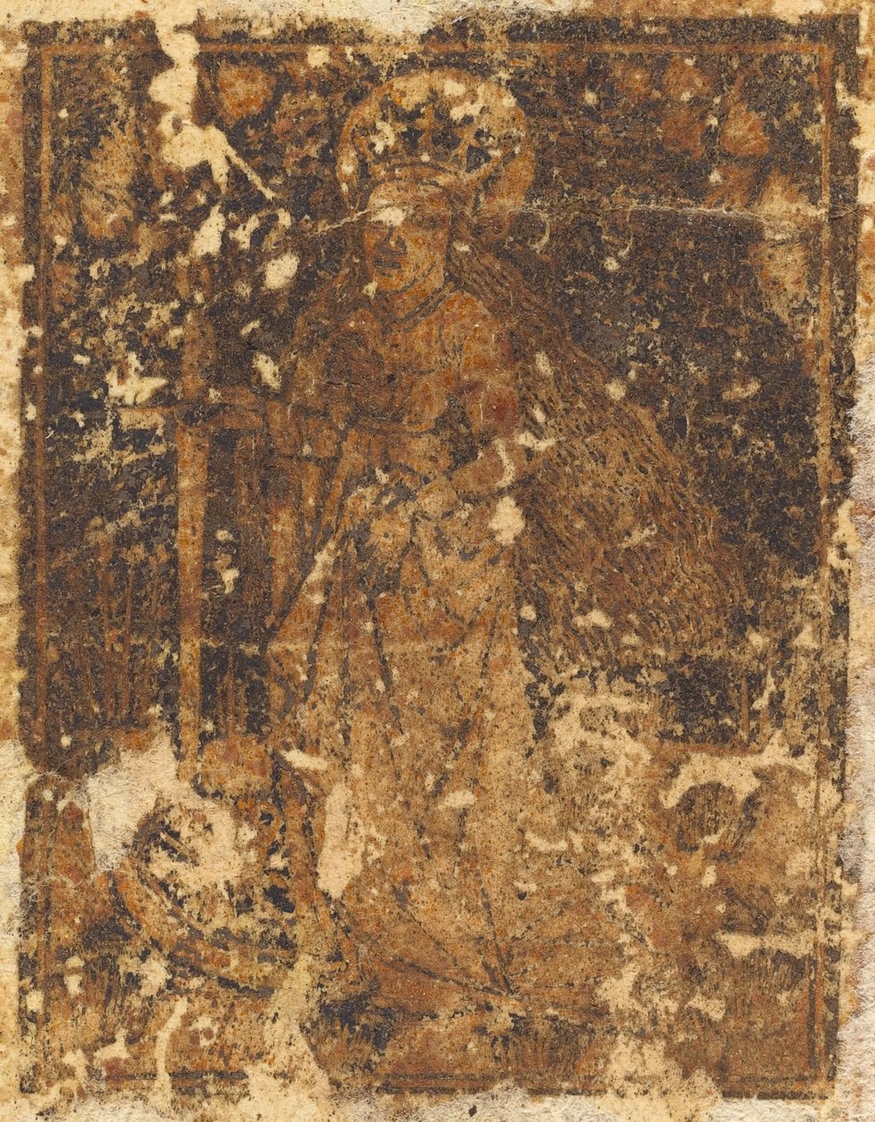 Santa Catalina [verso], en o después de 1470 de Unbekannt