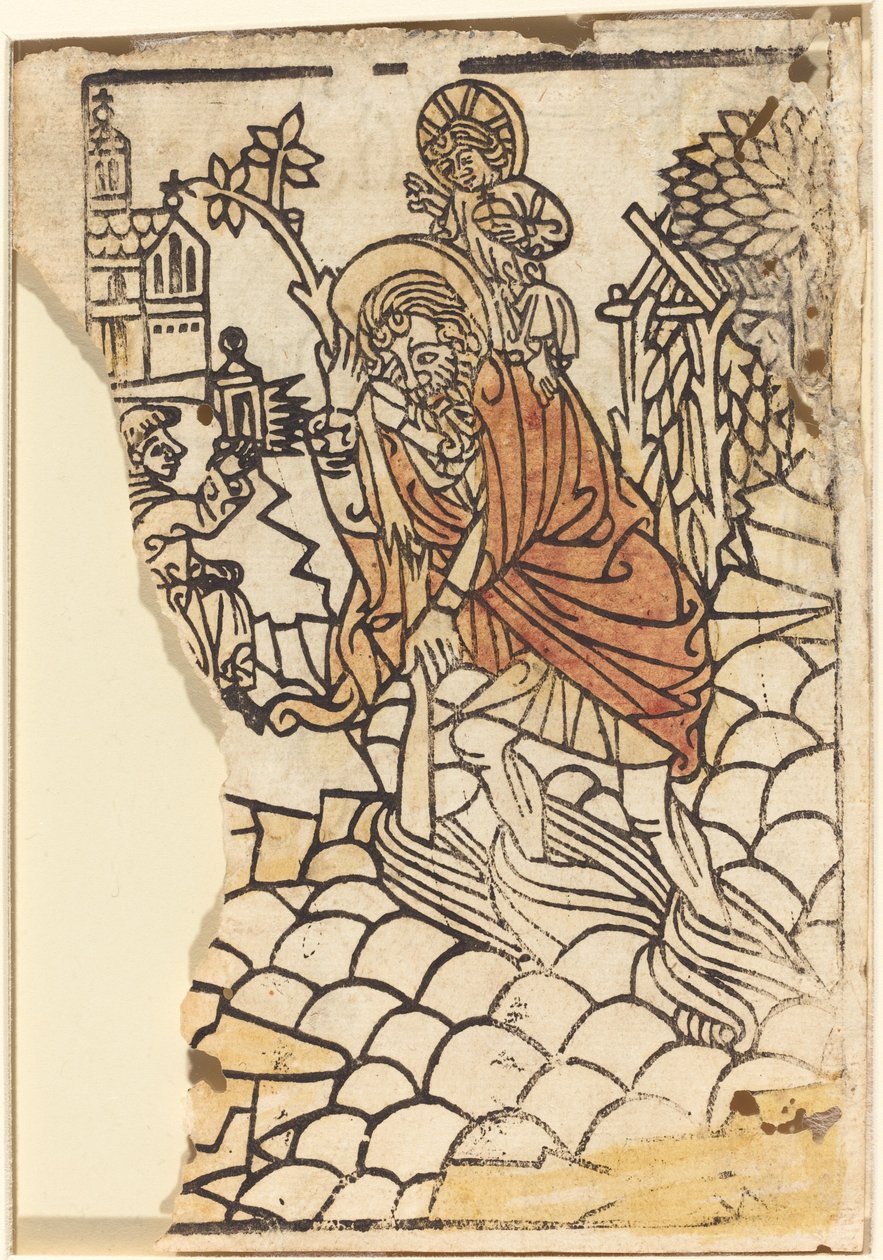 San Cristóbal [recto], c. 1450-1470 de Unbekannt