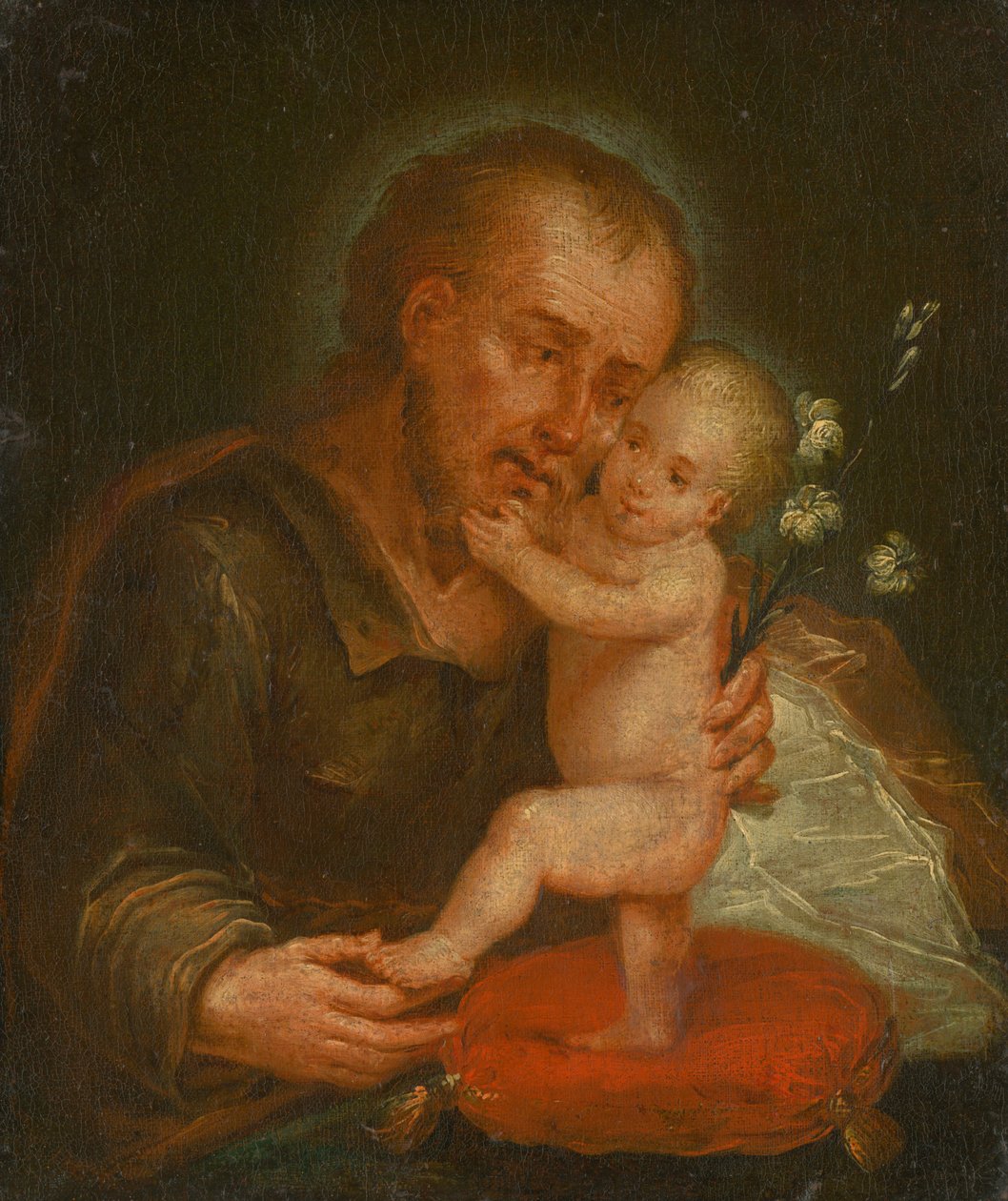 San José con el Niño Jesús de Unbekannt