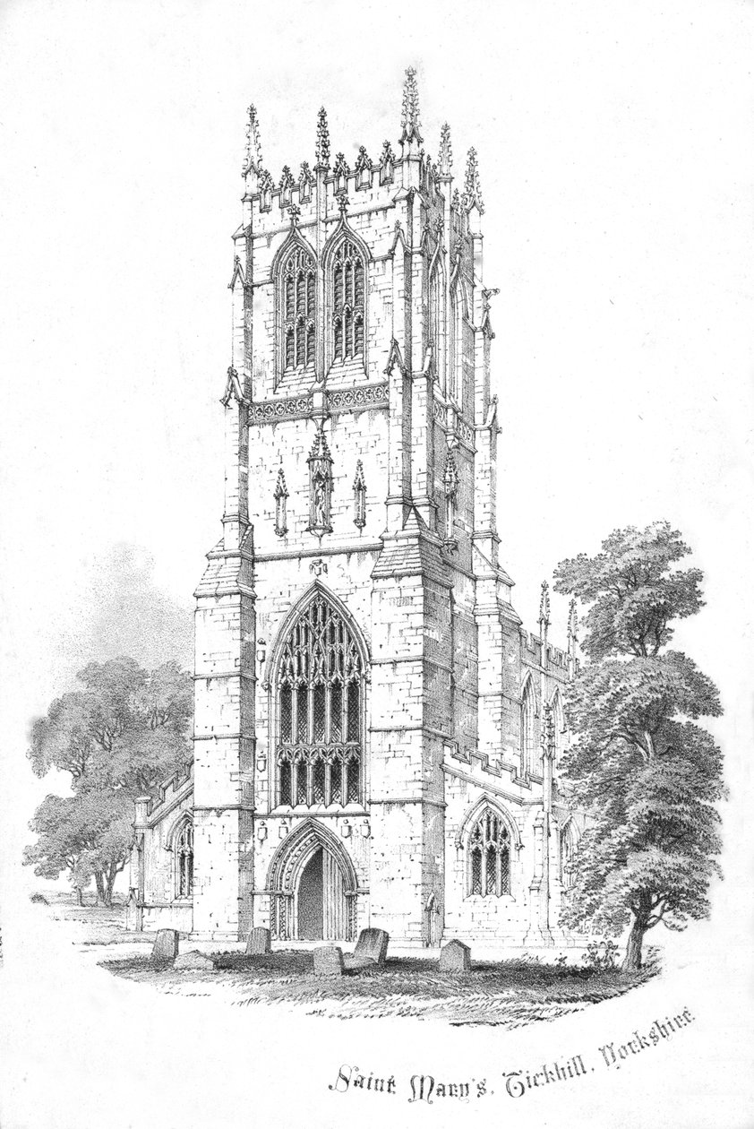 Santa María, Tickhill. Yorkshire, c1850s de Unbekannt