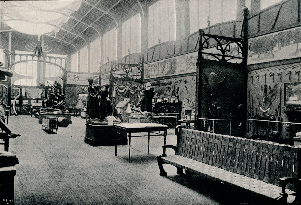 Sala de Etnografía en la Exposición de Bruselas, 1897 de Unbekannt