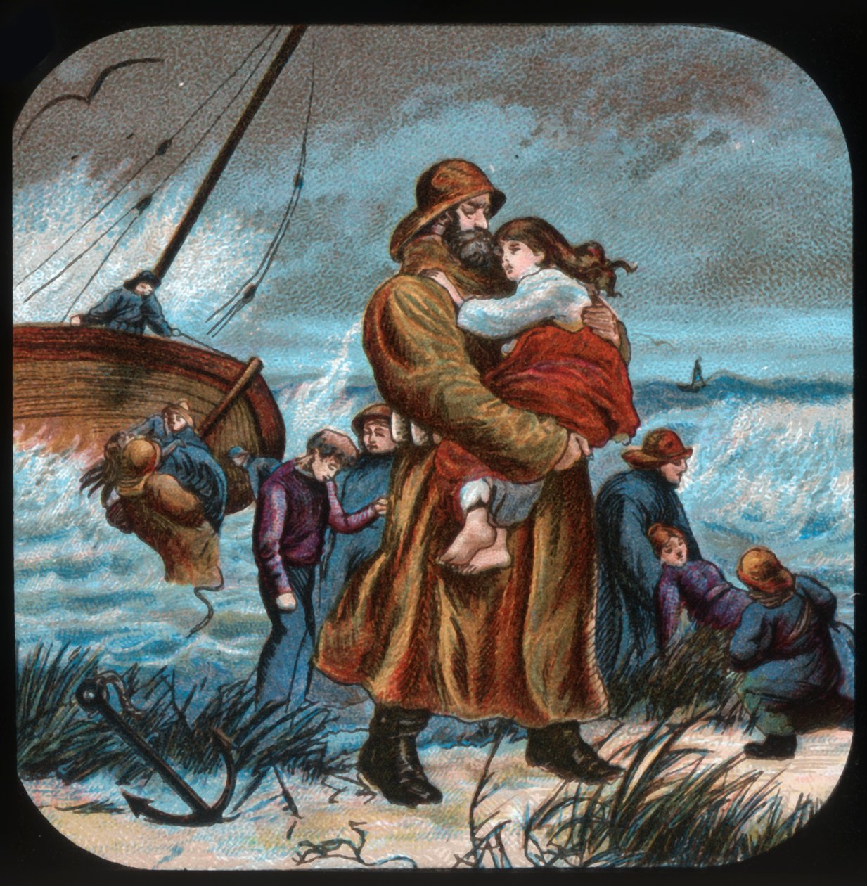 ¡Salvado!, c1900 de Unbekannt