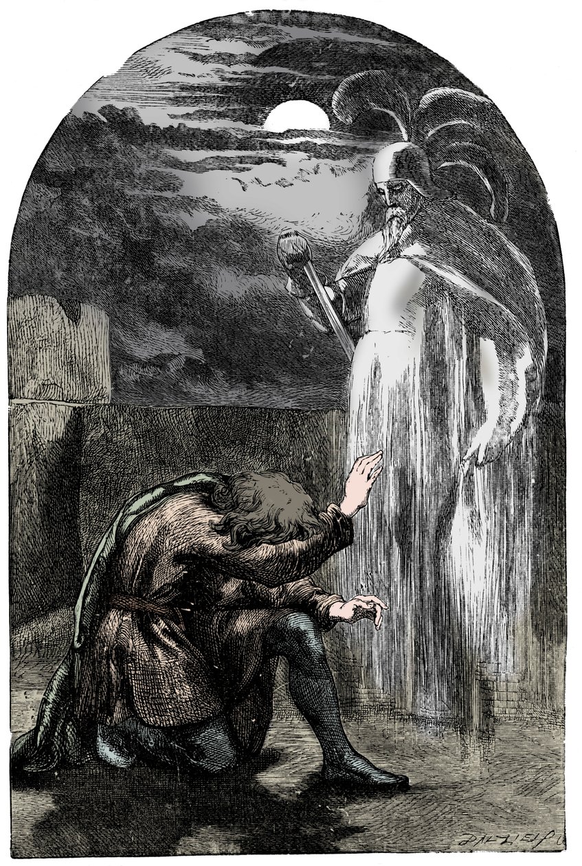 Escena de Hamlet de Shakespeare, siglo XIX de Unbekannt