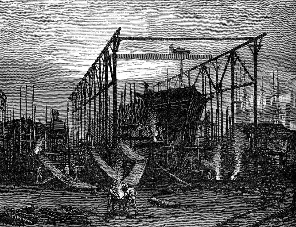 Astilleros en el Tyne de Unbekannt