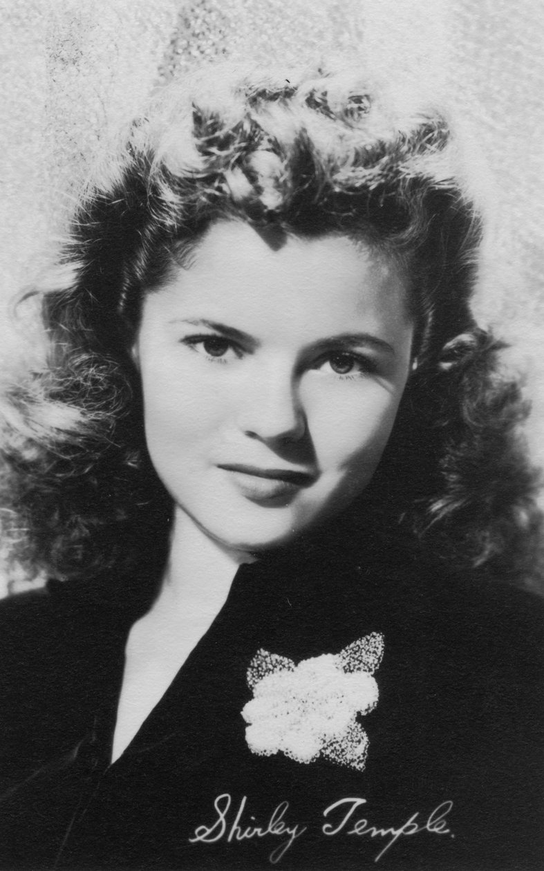 Shirley Temple nacida en 1928, actriz estadounidense, c. 1940s de Unbekannt