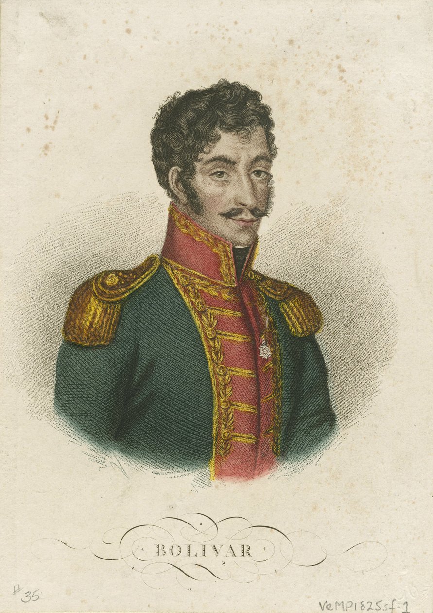 Simón Bolívar 1783-1830, 1825 de Unbekannt