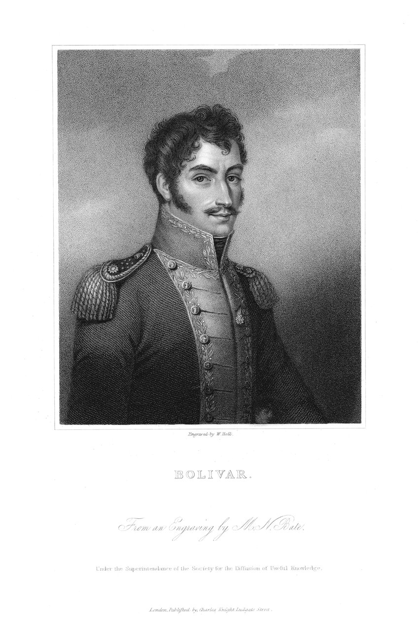 Simón Bolívar, revolucionario sudamericano del siglo XIX de Unbekannt