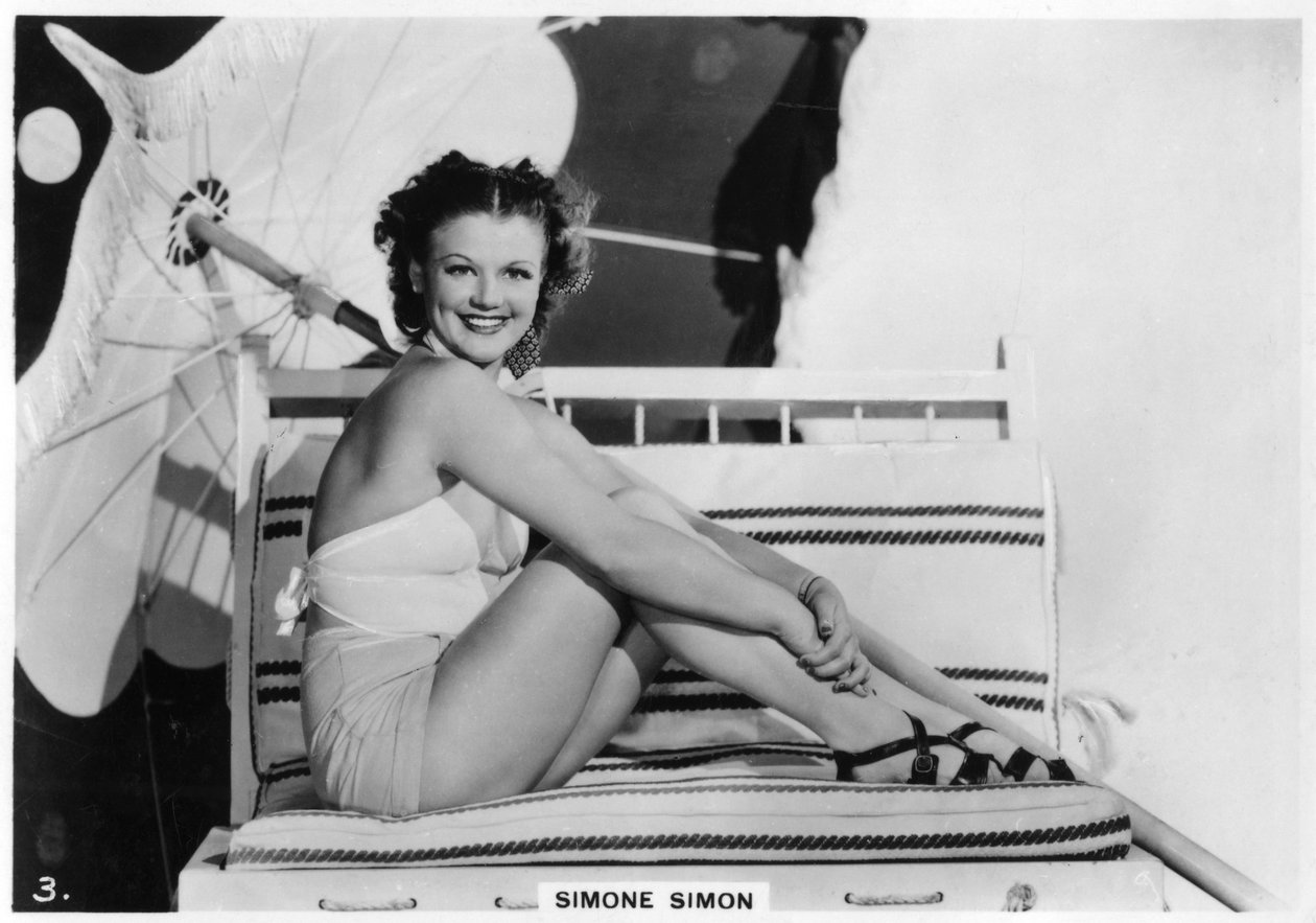 Simone Simon, actriz de cine francesa, c. 1938 de Unbekannt