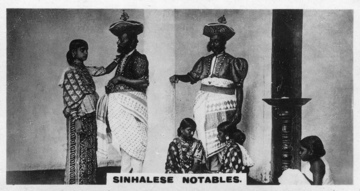 Notables cingaleses, Ceilán, c1925 de Unbekannt