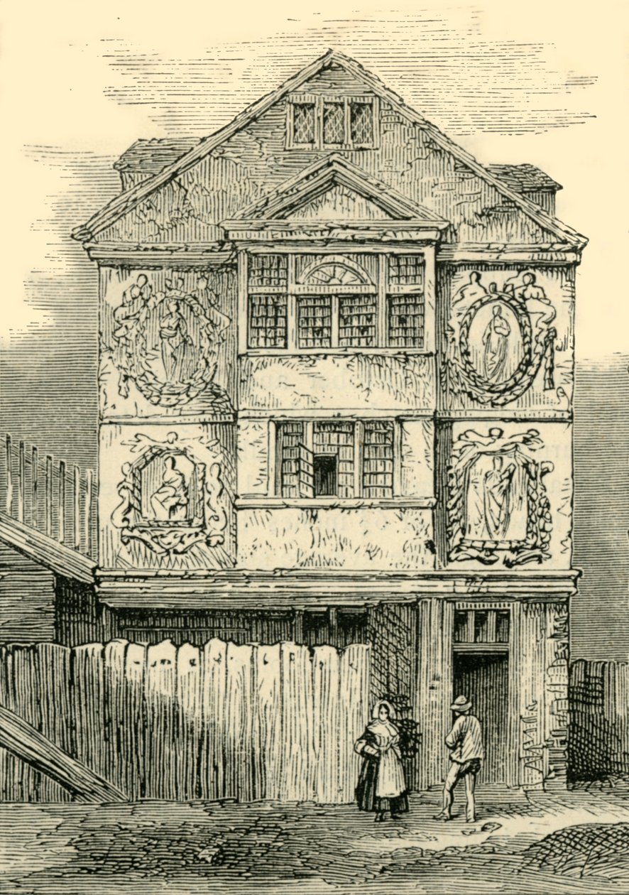 La cabaña de Sir Paul Pindar, 1791, c1872 de Unbekannt