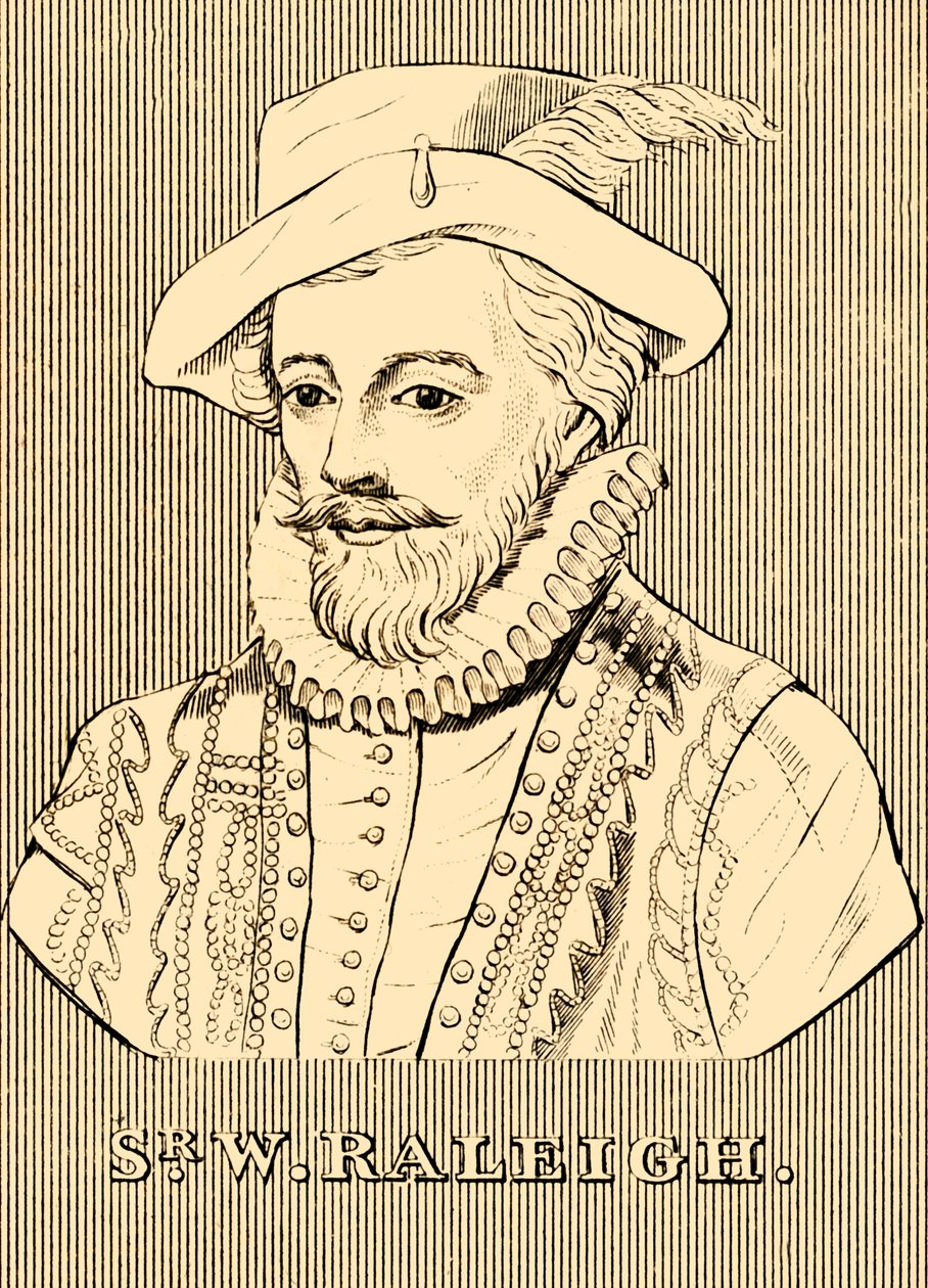 Sir W. Raleigh, c. 1552-1618, 1830 de Unbekannt