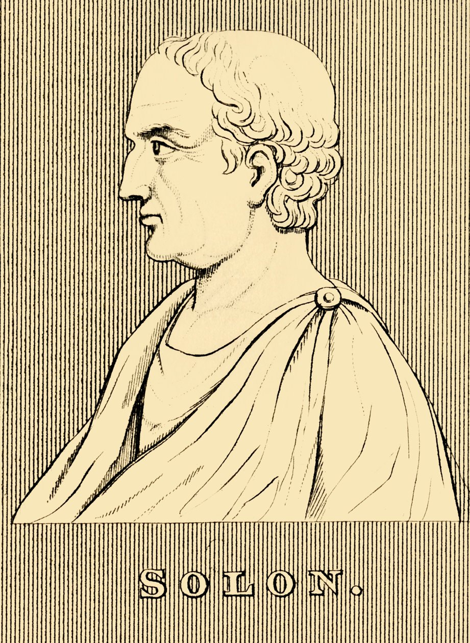 Solón, c630-c560 a.C., 1830 de Unbekannt