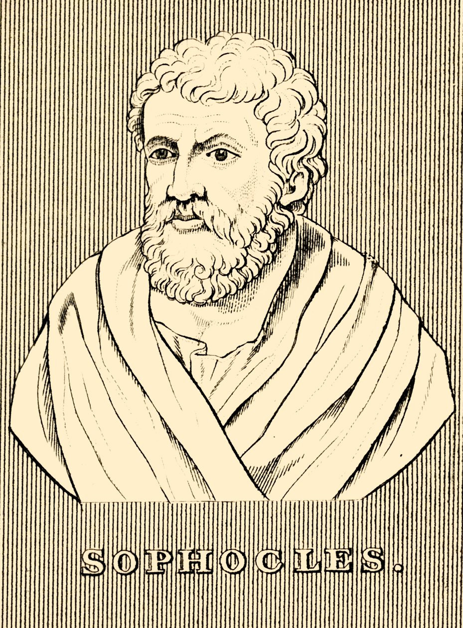 Sófocles, c. 497-405 a.C., 1830 de Unbekannt