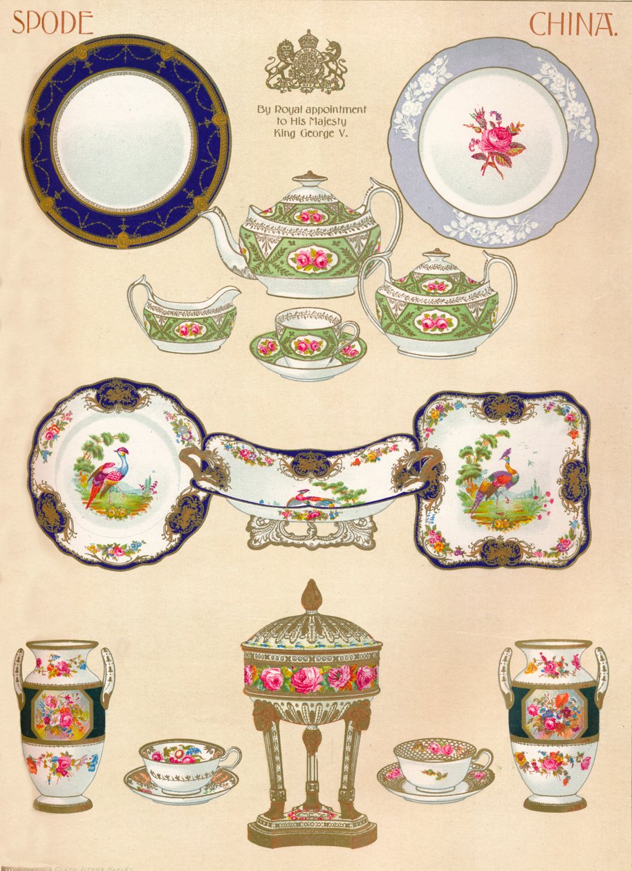 Porcelana Spode: WTCopeland & Sons, Stoke-on-Trent, siglo XVIII, 1913 de Unbekannt