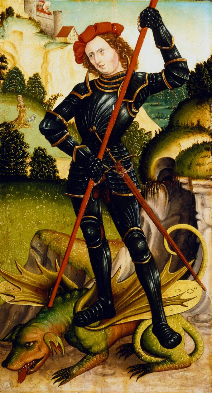 San Jorge y el Dragón, c. 1500 de Unbekannt