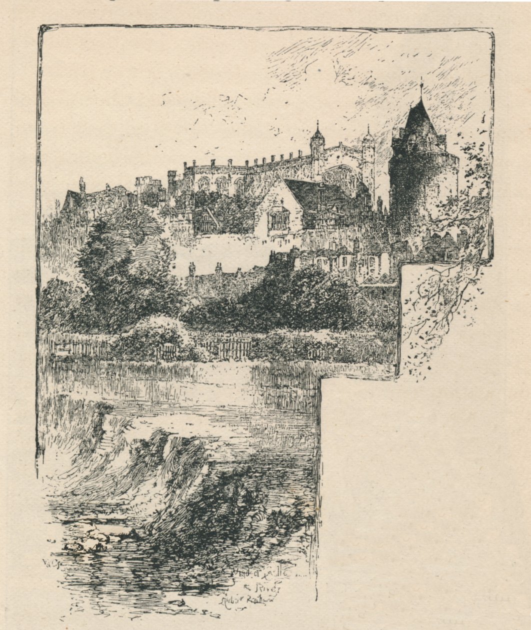 Capilla de San Jorge desde el Río, 1895 de Unbekannt