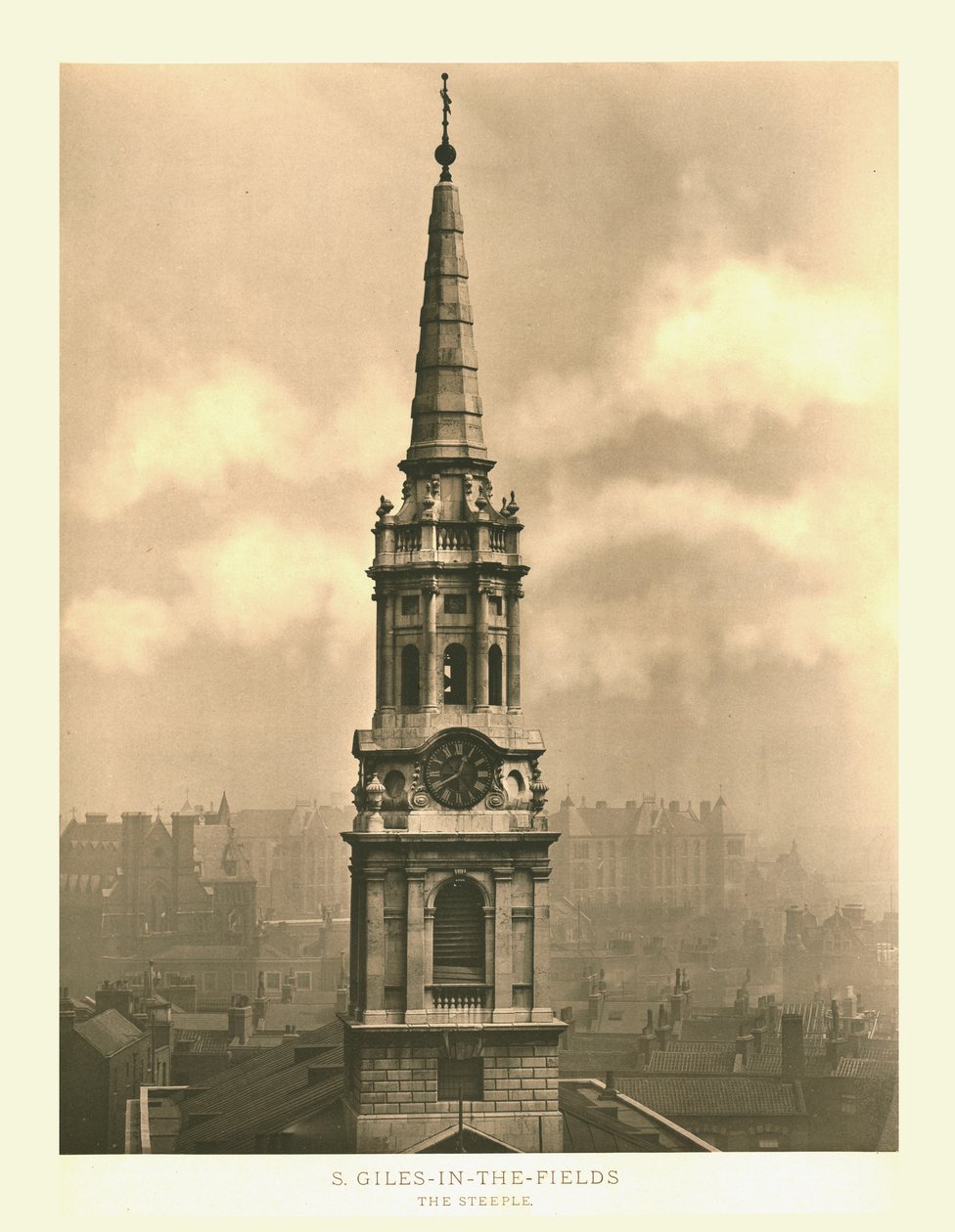 St Giles-in-the-Fields, El Campanario, mediados-finales del siglo XIX de Unbekannt